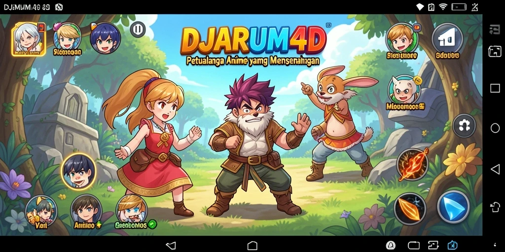 Screenshot gameplay DJARUM4D dengan karakter Anime yang menarik.