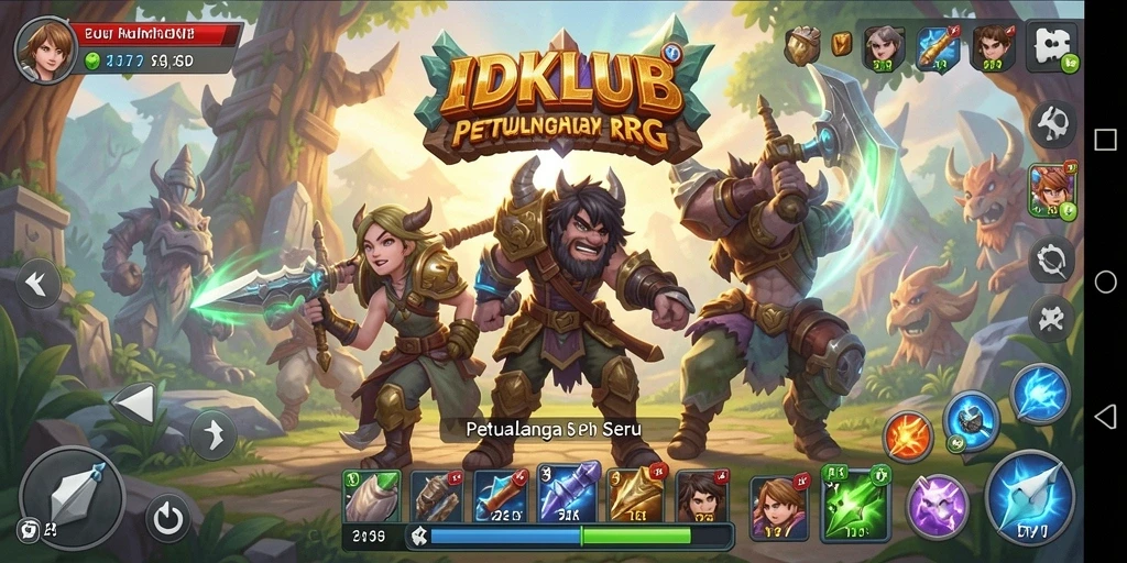 Tampilan gameplay menarik dalam petualangan RPG.