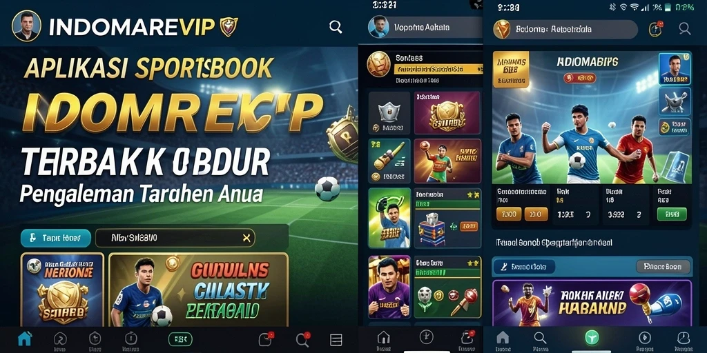 Screenshot utama INDOMAREVIP menampilkan fitur interaktif dalam taruhan olahraga.