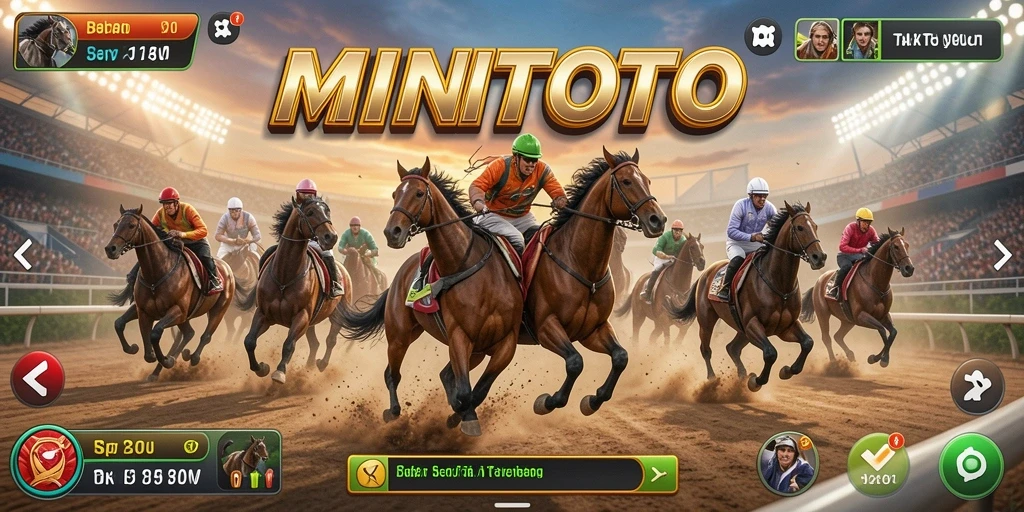 Gameplay seru dan mendebarkan dari MINITOTO saat balapan.