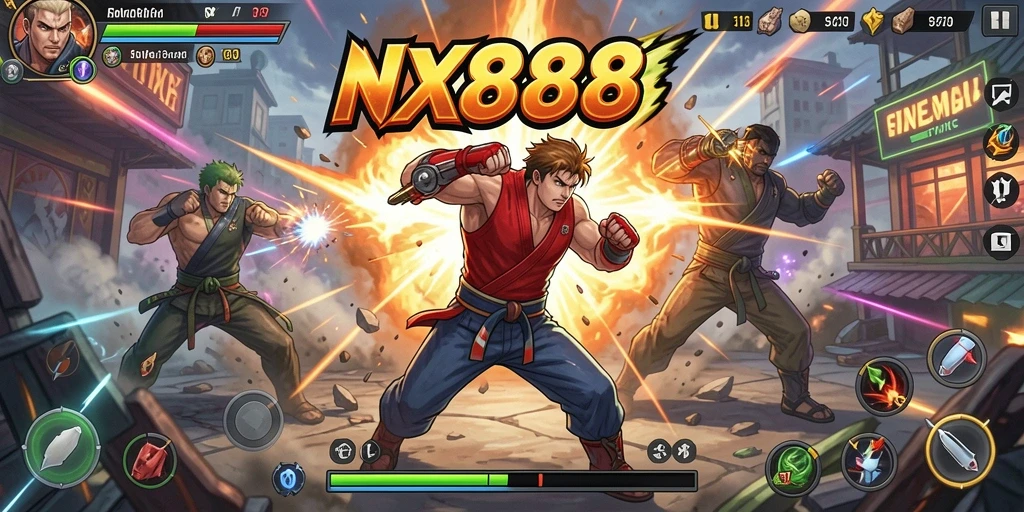 Gameplay mendebarkan dengan karakter Fighting yang menarik.