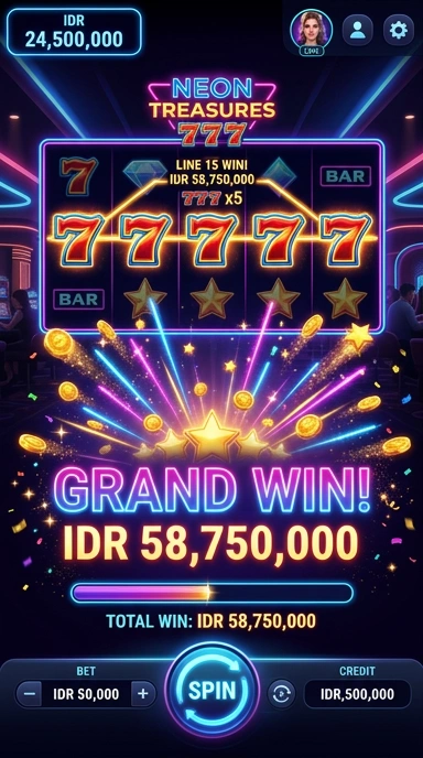 Layar utama aplikasi 777idr menampilkan berbagai kategori aplikasi.